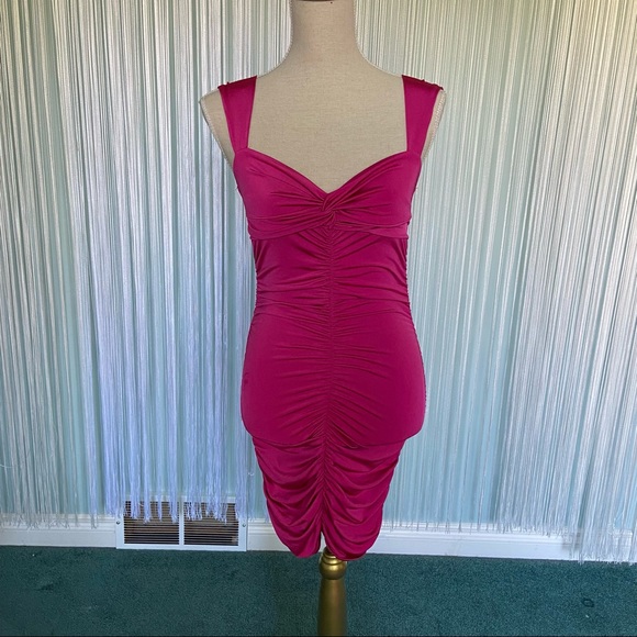 Pink Ruched Dress - Picture 2 of 16